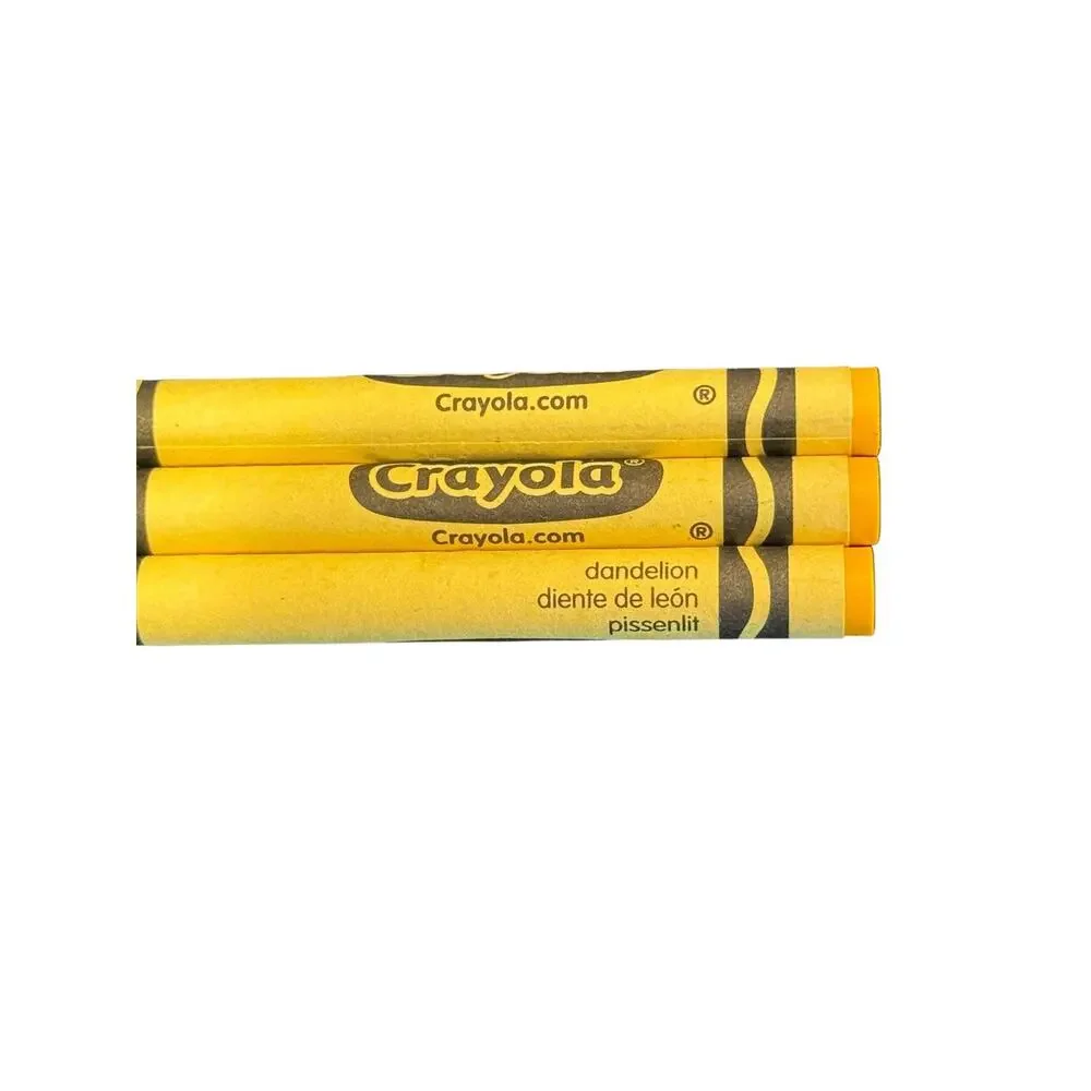 Lot Of 3 RETIRED Crayola Dandelion Crayons
